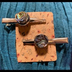 Handmade Artisan Abalone Hair Clips